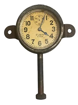 $51.99 • Buy 1910-1920's Rare Elgin 313 Automobile Car Clock Long Stem Wind Up Antique Vtg
