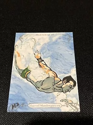 2018 Marvel Masterpieces Sketch - Namor !! - 1/1 Art By Michael Munshaw • $25