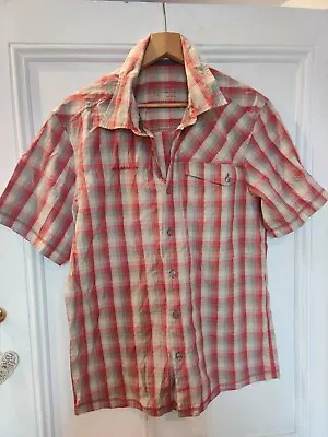 MAMMUT Mens Grey/red Checked Casual Shirt Size UK Large  Two Available • £24.50