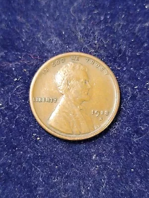 1918-S Lincoln Wheat Cent Penny - US One 1c Coin - Very Fine See Desc. And Pics • $1.90