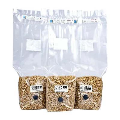 £195 • Buy 750g - 1.5KG Rye Grain (Hydrated & Sterilised) | Mushroom Growing Kit - Spawn