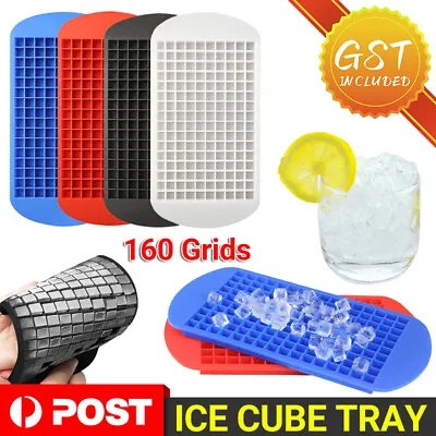 160 Grids Mini Cubes Silicone Mould Mini Bar Ice Cube Tray Ice Maker Mold Tool • $4.35