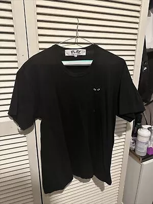 £50 • Buy Comme Des Garcons Play Mens T Shirt Size XL Black