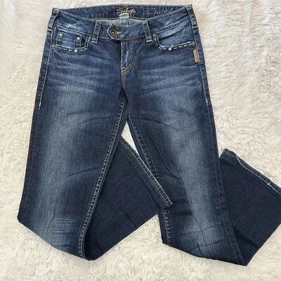 £20.43 • Buy Silver Women’s Jeans Tuesday Bootcut 29 (30x30)  Dark Wash Denim Low Rise GUC