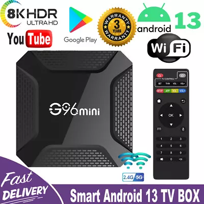 Android 13.0 Smart TV Box 8K HDMI Quad Core HD 2.4G WIFI Media Stream Player • $20.99