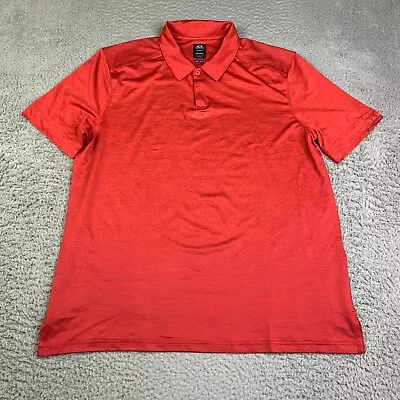 Oakley Polo Shirt Extra Large Red Lightweight Performance Golf Casual Mens • $23.50