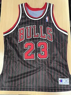 $70 • Buy Vintage 1996 Champion Chicago Bulls Michael Jordan Jersey 48 XL
