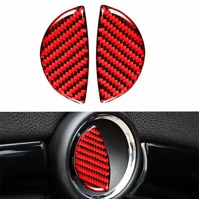 Red Carbon Fiber Door Handle Trim Sticker Cover Fit For Mini Cooper R56 • $10.25