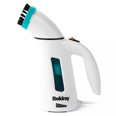 Beldray Handheld Garment Clothes Steamer Portable 600 W White/Turquoise • £16.99