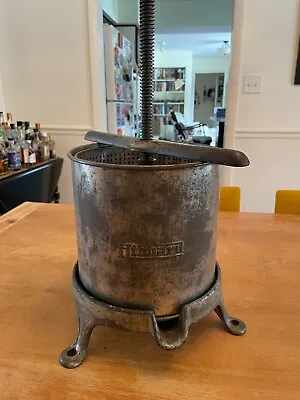 Hibbard Spencer Bartlett Chicago Antique Cast Iron 6 QT Fruit Cider Lard Press • $249.95