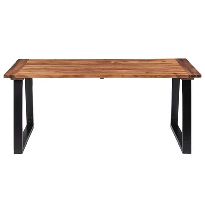£251.99 • Buy Dining Table Solid Acacia Wood 180x90 Cm