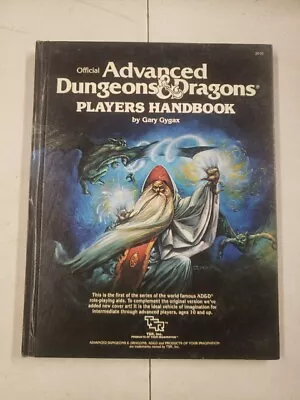 AD&D Advanced Dungeons & Dragons - Players Handbook TSR 1980 HC 12th PRINT • $45