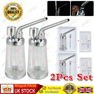 2PCS Portable Water Smoke Bong Tobacco Pipe Smoking Pipes Small  Hookah Shisha • £8.88