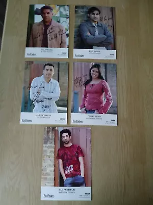 5 X EASTENDERS  FERREIRA FAMILY FAN CAST CARDS - 4 SIGNED & 1 UNSIGNED (RONNY) • £19.99