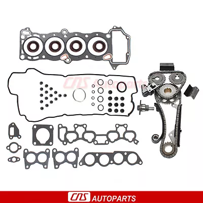 Head Gasket Set W/ Timing Chain Kit Fits 91-94 Nissan NX Sentra 1.6L L4 GA16DE • $361.30