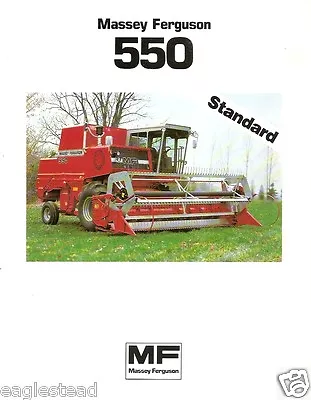 Farm Combine Brochure - Massey Ferguson - MF 550 Standard - 1983 (F2358) • $8.66