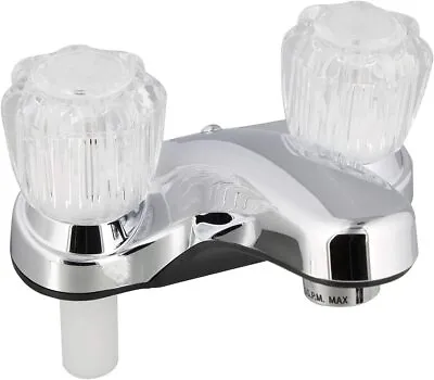 Empire Faucets Mobile Home/RV Lavatory Faucet - 4 Inch Chrome With Crystal • $24.95