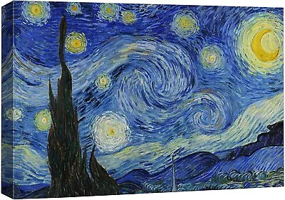 24 X36  - Van Gogh Starry Night Canvas Wall Art Print • $44.99