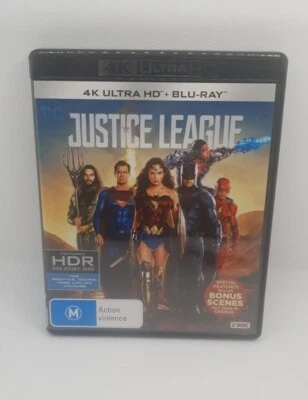 $12.95 • Buy Justice League | Blu-ray + UHD (Blu-ray, 2017) Ben Affleck, Henry Cavill 