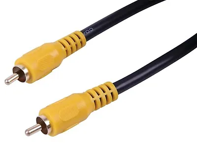 £24.99 • Buy Composite RCA Yellow Phono Cable AV Video Digital Audio Lead RG59 Short Or Long