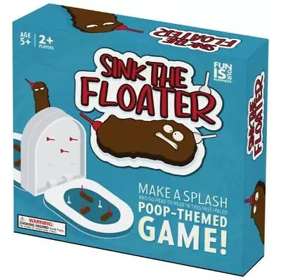 Sink The Poop Floater Board Game  2 Player Children Funny Stink Fart Toilet Turd • $34.95