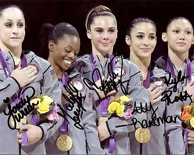 2012 Olympic Gymnastics Gabby Douglas Wieber Signed Autographed 8x10 Photo Rp • $7.95