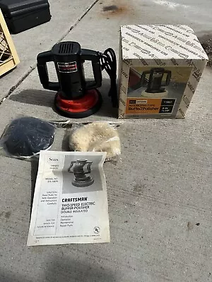 Sears/Craftsman BUFFER/POLISHER Model 315.10670 9 Inch With Pads Manual And Box • $52.99