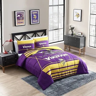Minnesota Vikings Full/Queen Bedding Comforter Set NFL Officially Licensed • $89.95