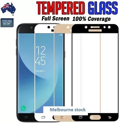 $4.99 • Buy Full Coverage Tempered Glass Screen Protector For Samsung Galaxy J2 Pro