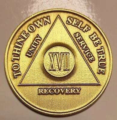 17 Year AA Bronze Medallion Sobriety Coin Recovery • $4.50