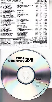 Country Music Vcd Video Cd Dolly Parton Adam Harvey Shania Twain Keith Urban • $27.99