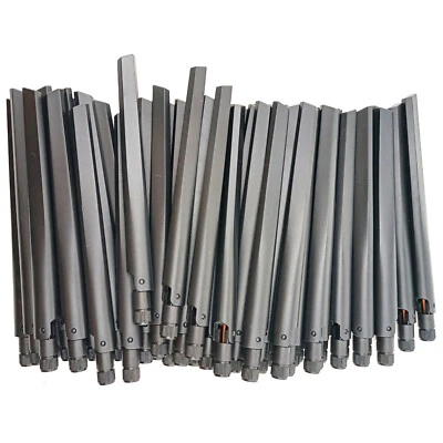 £49.30 • Buy 50pcs 6dBi PC External Wireless Antenna WiFi 2.4GHz 5GHz 3G 4G BT RP-SMA Male