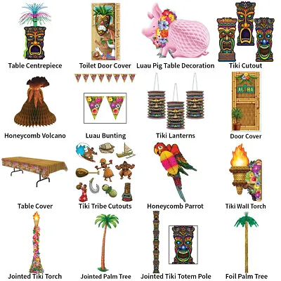 £7.69 • Buy Maori Tiki / Tropical Hawaiian Theme Decorations - Partyware Complete Selection