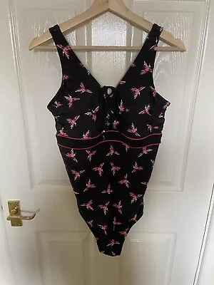 M&S Bird Print Swimsuit Size 18 NEW • £5