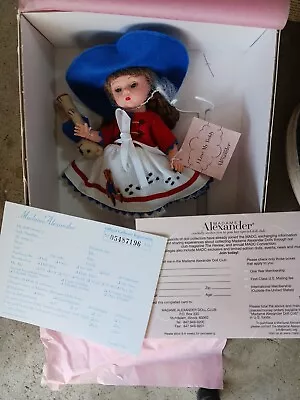 Madame Alexander  8  Doll I LOVE MY TEDDY NEW Original Paperwork And Box • $40