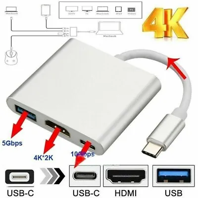 2 Pack NEW USB Type C To HDMI HDTV TV Cable Adapter Converter For Macbook Androi • $12.99