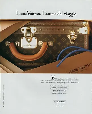 Louis Vuitton Luggage Magazine Print Ad Advert Bags Accessories 1990s VTG 1991 • $11.99