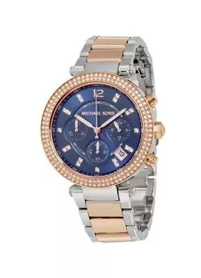 Michael Kors Parker Ladies Watch Rose Blue MK6141 • £89.99