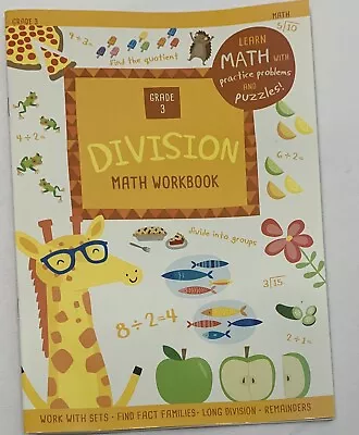 Division Math Workbook Grade 3  • $0.99