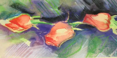 Impressionist Watercolor Painting Still Life • $83.20