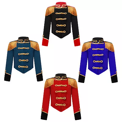 Girls Marching Band Tassel Jacket Coat Drum Major Team Uniform Drummer Cosplay • $16