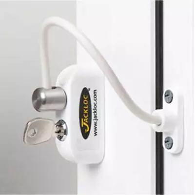 Jackloc Pro-5 Key Locking Window Restrictor White (JACKW) • £28.30