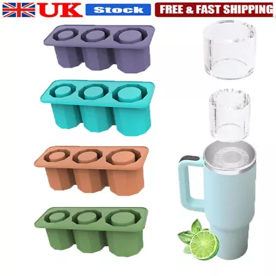 Ice Cube Tray For Stanley Silicone Ice Cube Maker 3 Hollow Cylinder Ice Cube • £1.99