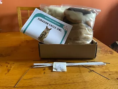 The Makerss Needle Felting Kit Eurasian  Eagle Owl New Unusedlarge no Tools • £26