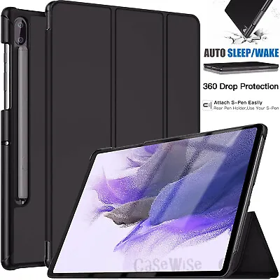 Slim Leather Magnetic Smart Stand Case Cover For Samsung Galaxy Tab S7 FE 12.4  • £7.99