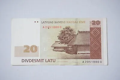 20 Latvian Lats Banknote (LVL) 2007 • $70
