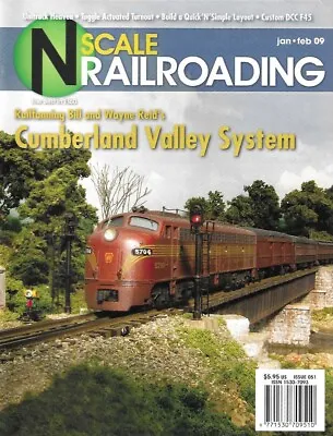 N Scale Railroading Jan.2009 Pennsy Cumberland Valley Unitrak Athearn F45 Switch • $14.95