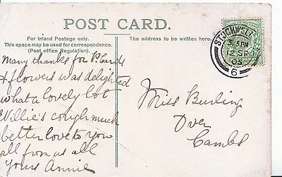 £3.99 • Buy Genealogy Postcard - Family History - Burling - Over - Cambridge   A1693