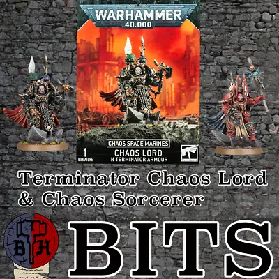 Warhammer 40K Chaos Lord & Sorcerer Lord In Terminator Armor BITS Games Workshop • $5.50