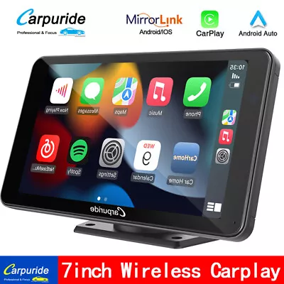 Carpuride Carplay Radio 7 Inch Car Stereo Bluetooth Car Radio Media Receiver FM • $214.99